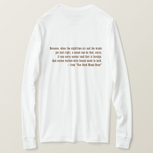 ずっとslティー、Bone本のカバーの写真1のよいママ Tシャツ (デザイン裏面)