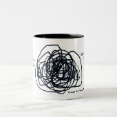 ずっ与えと黙ってはいけない ツートーンマグカップ (中央)