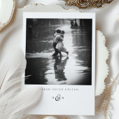 「ずぶぬれ統一されたの魂」写真サンキューカード 招待状