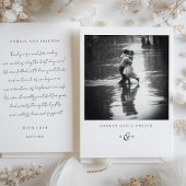 「ずぶぬれ統一されたの魂」写真サンキューカード 招待状