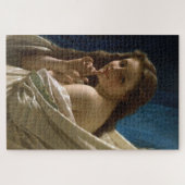 ずるいからかえる女性美しいのポートレート ジグソーパズル (横)