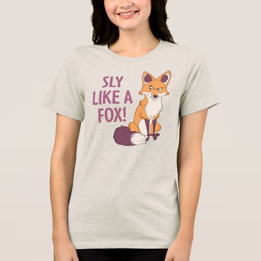 ずるいぞキツネ! トライブレンドＴシャツ (正面)