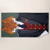 ずるいポートレート ビーチタオル (正面)