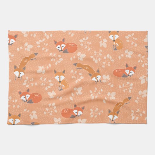 ずるい花パターン キッチンタオル (横)
