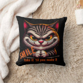 ずるそうな猫 クッション (ブランケット)