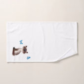 ずるそうな猫 バスタオルセット (ハンドタオル)