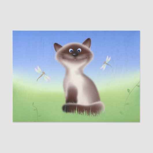 ずるそうな猫 薄葉紙 (正面)