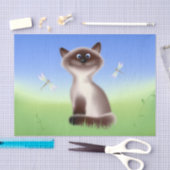 ずるそうな猫 薄葉紙 (クラフト)