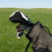 ずるそうな黒猫グリーンイニシャル ゴルフヘッドカバー (インサイチュ)