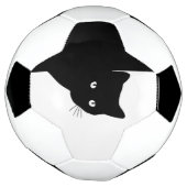 ずるそうな黒猫 サッカーボール (回転)