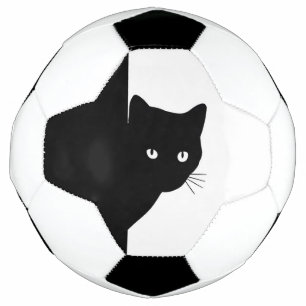 ずるそうな黒猫 サッカーボール