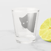 ずるそうな黒猫 ショットグラス (裏面)