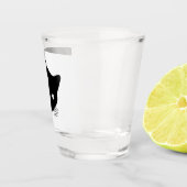 ずるそうな黒猫 ショットグラス (右)