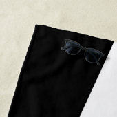 ずるそうな黒猫 ビーチタオル (インサイチュ)