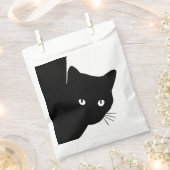 ずるそうな黒猫 フェイバーバッグ (クリップ留めされた状態)