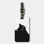 ずるそうな黒猫 ラゲッジタグ (正面縦)