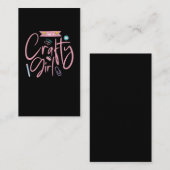 ずる賢いスクラップブック作りガールブックを作る愛 名刺 (正面/裏面)