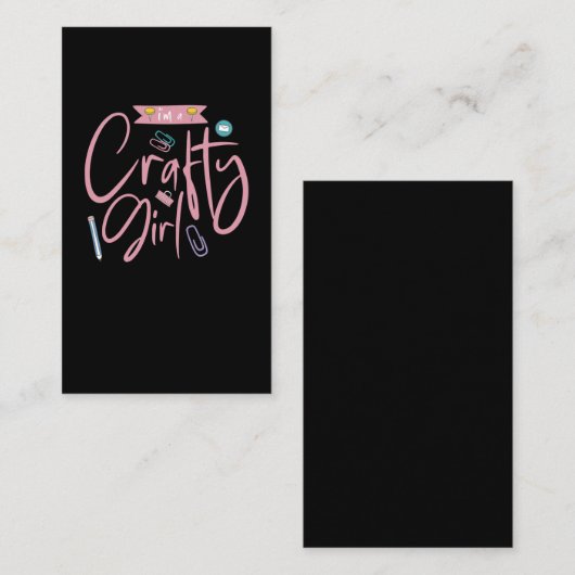 ずる賢いスクラップブック作りガールブックを作る愛 名刺 (正面/裏面)