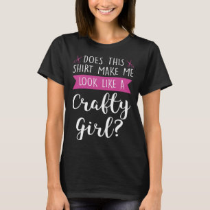 ずる賢い女の子のように見える Tシャツ