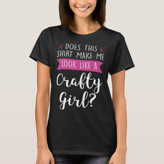 ずる賢い女の子のように見える Tシャツ (正面)