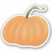 ずんぐりしたカボチャ シール (正面)