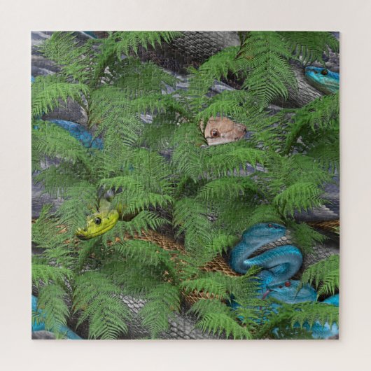 ずんぐりした卑劣なヘビ ジグソーパズル (縦)