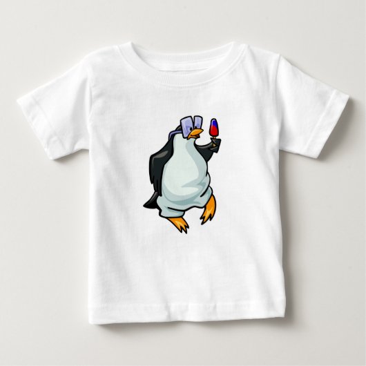 ずんぐりとしたペンギン ベビーTシャツ (正面)
