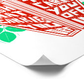 せき棺バラカラーアート ポスター (角)