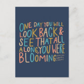 せっかく咲いてたハガキだったのに ポストカード (正面)