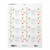 せっけんのビジネス・ワイルドフラワーアート ラベル (フルシート)