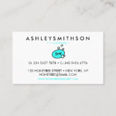 せっけん図解入りの、写真付きの石 名刺 (裏面)