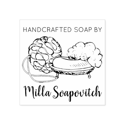 せっけん皿の手作り石けんゴムのスタンプ ラバースタンプ (インプリント)