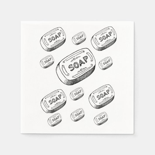 せっけん紙ナプキン スタンダードカクテルナプキン (正面)