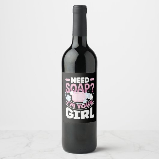 せっけん製造おもしろい機 ワインラベル (正面)