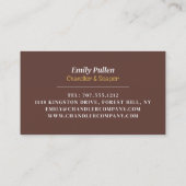 せっけん製造、ろうそく&せっけんメーカー 名刺 (裏面)