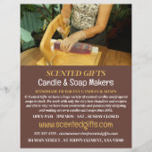 せっけん製造、キャンドル&せっけん広告メーカー チラシ (正面)