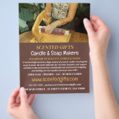 せっけん製造、キャンドル&せっけん広告メーカー チラシ (手)