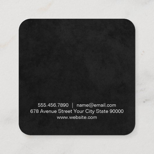 せんモダン断素朴毛美しい |スタイリスト 予約カード (裏面)