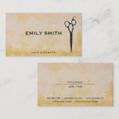 せんモダン断 |ヘアスタイリスト 予約カード (正面/裏面)