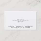 せんモダン断 |木目スタイリスト 予約カード (裏面)