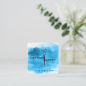 せんモダン断 |水彩 |ヘアスタイリスト 予約カード (スタンド正面)