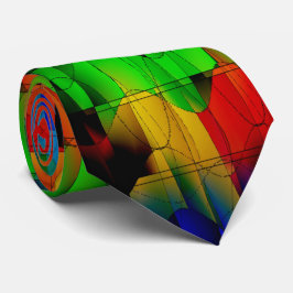 せん妄カッコいいカラフルモダン抽象芸術アートタイ ネクタイ