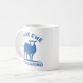 せん感謝してい断用Ewe コーヒーマグカップ (正面左)