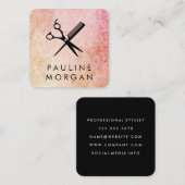 せん断とくしエレガントグリッター スクエア名刺 (正面/裏面)