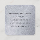 せん断とくしエレガントグリッター スクエア名刺 (裏面)