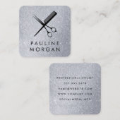 せん断とくしエレガントグリッター スクエア名刺 (正面/裏面)