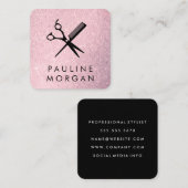 せん断とコームラックスエレガントグリッター スクエア名刺 (正面/裏面)