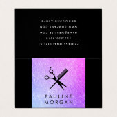 せん断とコームラックスエレガントグリッター 名刺 (外部フラット)