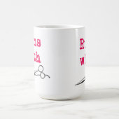 せん断の美容師のマグとの操業 コーヒーマグカップ (中央)