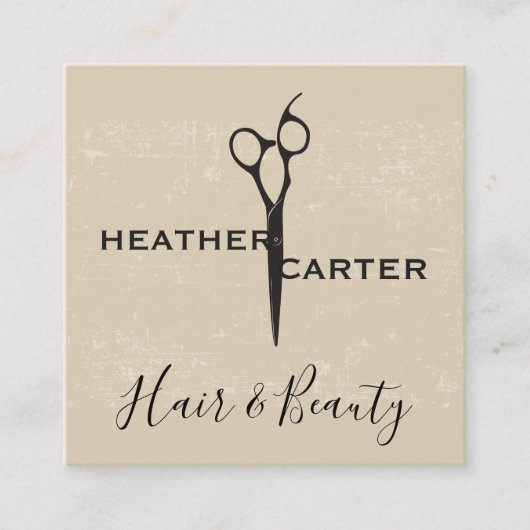 せん断テクスモダン素朴チャ 予約カード (正面)